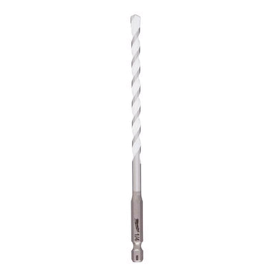 Milwaukee Shockwave 1/4 in. X 6 in. L Carbide Percussion Drill Bit Hex Shank