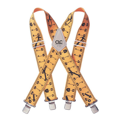 CLC 4 in. L X 2 in. W Nylon Ruler Suspenders Yellow 1 pair