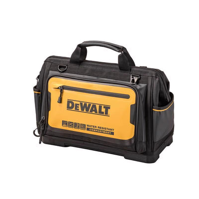 DeWalt Polyester/Tarpaulin Open Mouth All-Purpose Tool Bag 19 pocket Black/Yellow
