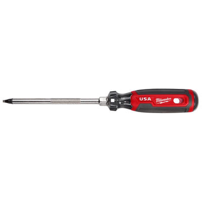 Milwaukee Made in USA Cushion Grip #3 Square Made in USA Screwdriver 1 pk