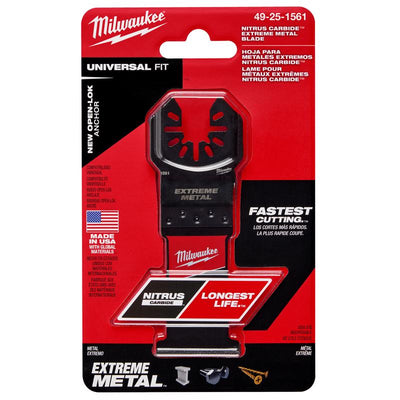 Milwaukee Nitrus Carbide 1-3/8 in. W Carbide Open-Lok Oscillating Blade Multi-Material
