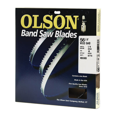 Olson 56.1 in. L X 0.3 in. W Carbon Steel Band Saw Blade 6 TPI Hook teeth