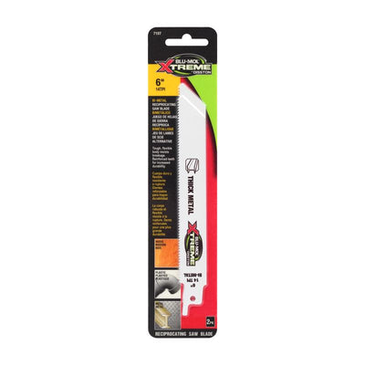 Blu-Mol Xtreme 6 in. Bi-Metal Reciprocating Blade 14 TPI