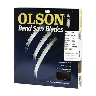 Olson 64.5 in. L X 0.5 in. W Metal Band Saw Blade 14 TPI Wavy teeth