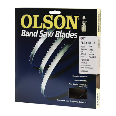 Olson 80 in. L X 0.4 in. W Carbon Steel Band Saw Blade 4 TPI Skip teeth