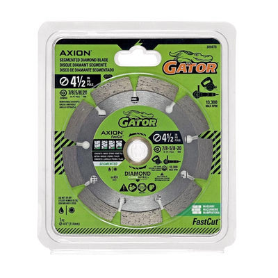 Gator SmoothCut 4-1/2 in. D X 5/8 and 7/8 in. Diamond Segmented Rim Saw Blade