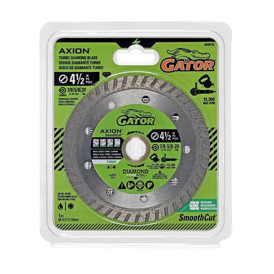 Gator SmoothCut 4-1/2 in. D X 5/8 and 7/8 in. Diamond Turbo Rim Saw Blade