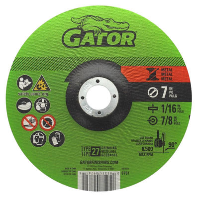 Gator 7 in. D X 7/8 in. Aluminum Oxide Metal Cut-Off Blade