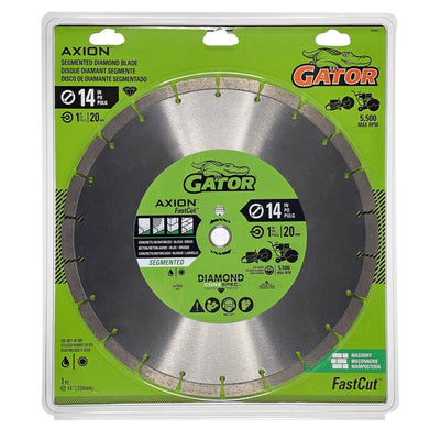 Gator FastCut 14 in. D X 1 in. Diamond Segmented Rim Saw Blade