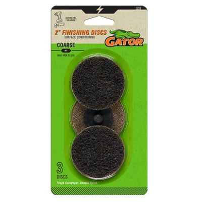 Gator Power 2 in. Zirconia Aluminum Oxide Twist and Lock Surface Conditioning Disc 50 Grit Coarse 3