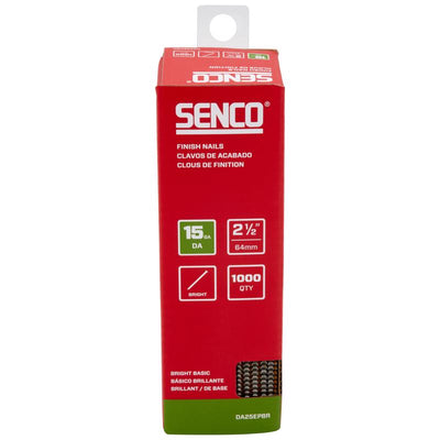 Senco 2-1/2 in. Finishing Bright Steel Nail Brad Head