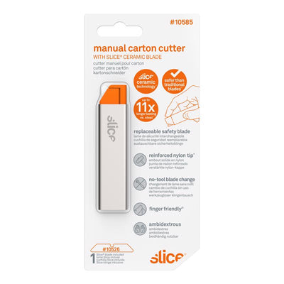 Slice 6.17 in. Carton Cutter Silver