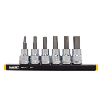 DeWalt 3/8 in. drive Metric 6 Piece Hex Bit Socket Set