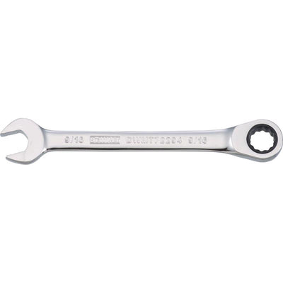 DeWalt 9/16 in. X 9/16 in. SAE Ratcheting Combination Wrench 7-5/32 in. L