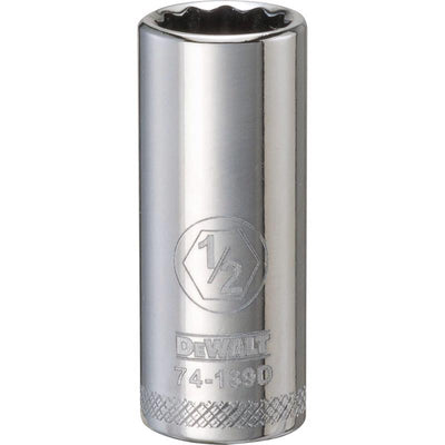 DeWalt 1/2 in. X 3/8 in. drive SAE 12 Point Deep Socket