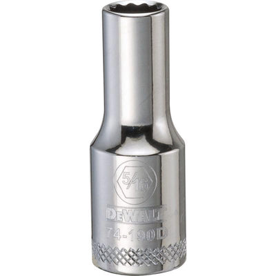 DeWalt 5/16 in. X 3/8 in. drive SAE 12 Point Deep Socket