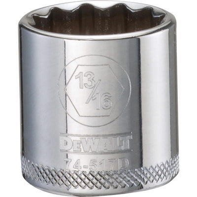 DeWalt 13/16 in. X 3/8 in. drive SAE 12 Point Socket