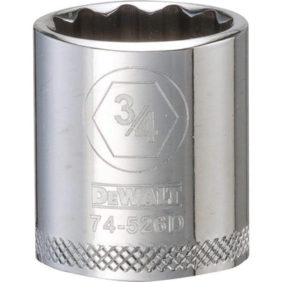 DeWalt 3/4 in. X 3/8 in. drive SAE 12 Point Socket