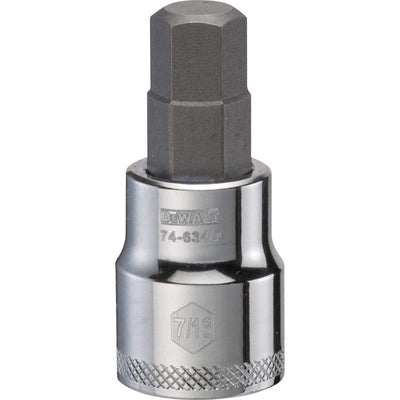 DeWalt 7/16 in. X 3/8 in. drive SAE Hex Bit Socket
