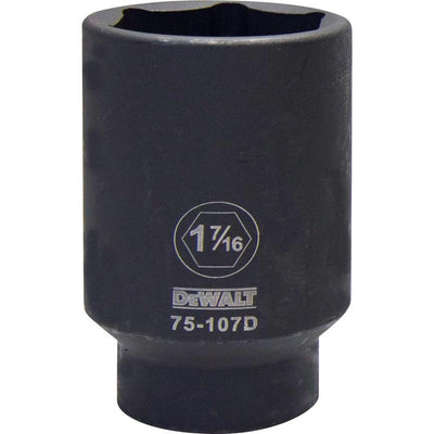 DeWalt 1-7/16 in. X 1/2 in. drive SAE 6 Point Deep Impact Socket