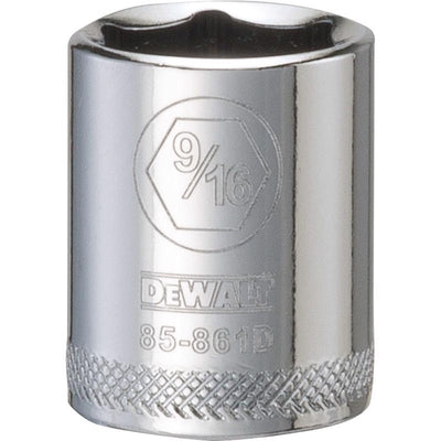 DeWalt 9/16 in. X 1/4 in. drive SAE 6 Point Socket
