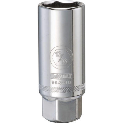 DeWalt 13/16 in. X 3/8 in. drive SAE 6 Point Spark Plug Socket