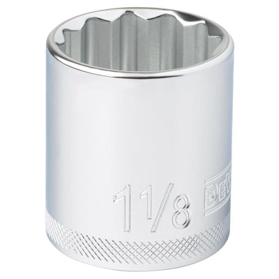 DeWalt 1-1/8 in. X 1/2 in. drive SAE 12 Point Socket