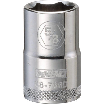 DeWalt 5/8 mm X 1/2 in. drive SAE 6 Point Socket