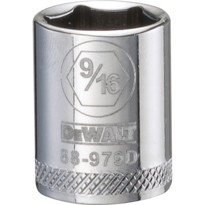 DeWalt 9/16 in. X 3/8 in. drive SAE 6 Point Socket