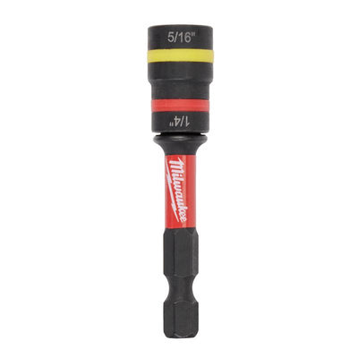 Milwaukee Quik Clear 1/4 and 5/16 in. X 2.425 in. L Steel Magnetic Nut Driver 1 each