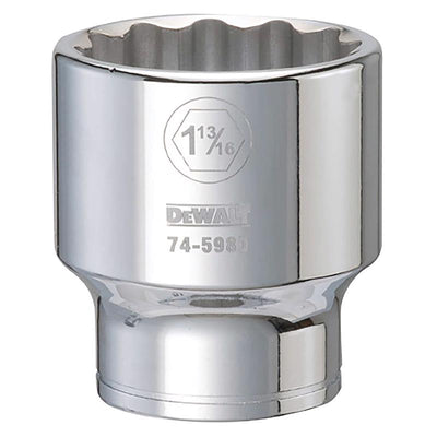 DeWalt 1-13/16 in. X 3/4 in. drive SAE 12 Point Socket