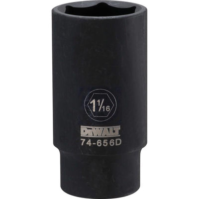 DeWalt 1-1/16 in. X 1/2 in. drive SAE 6 Point Deep Impact Socket