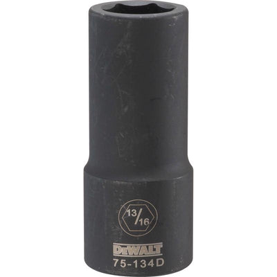 DeWalt 13/16 in. X 3/4 in. drive SAE 6 Point Deep Impact Socket