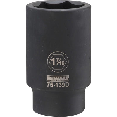 DeWalt 1-7/16 in. X 3/4 in. drive SAE 6 Point Deep Impact Socket