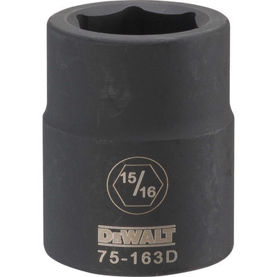 DeWalt 15/16 in. X 3/4 in. drive SAE 6 Point Impact Socket