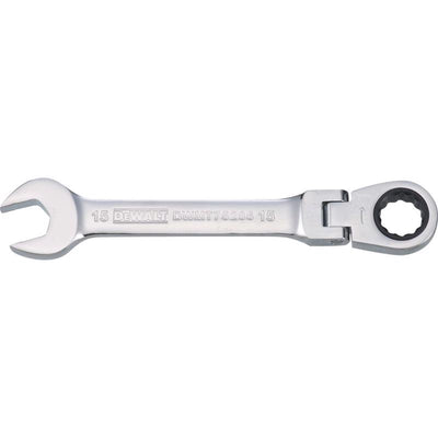 DeWalt 15 mm X 15 mm 12 Point Metric Flex Head Combination Wrench 6.65 in. L