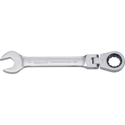 DeWalt 17 mm X 17 mm 12 Point Metric Flex Head Combination Wrench 7.46 in. L