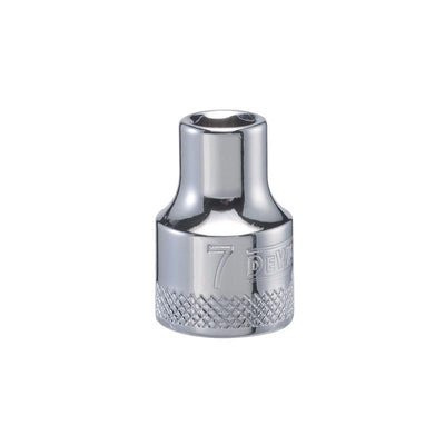 DeWalt 7 mm X 3/8 in. drive Metric 6 Point Socket