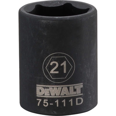 DeWalt Directtorque 21 mm X 1/2 in. drive Metric 6 Point Impact Socket