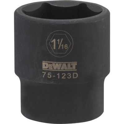 DeWalt 1-1/16 in. X 1/2 in. drive SAE 6 Point Deep Impact Socket