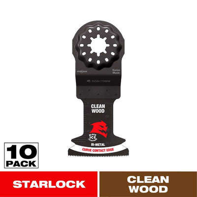 Diablo Demo Demon 1-3/4 in. W Bi-Metal Starlock Curved Oscillating Blade Nail-Embedded Wood