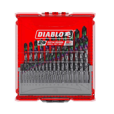 Diablo Metal Demon Stainless Steel Drill Bit Set 3-Flat Shank