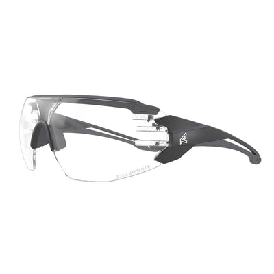 Edge Eyewear Anti-Fog Taven Safety Glasses Clear Lens Black Frame