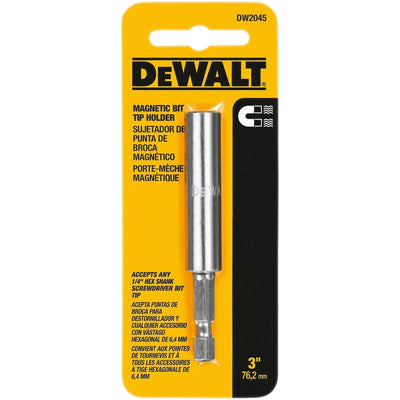 DeWalt 1/4 in. X 3 in. L Screwdriver Bit Holder Heat-Treated Steel