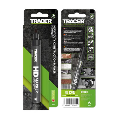 Tracer 6 in. L Permanent Marker Black