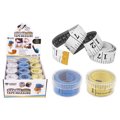 Diamond Visions 60 in. L X 1 in. W Fiberglass Long Tape Measure