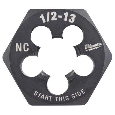 Milwaukee High Carbon Steel SAE Hexagon Die 1/2-13 NC