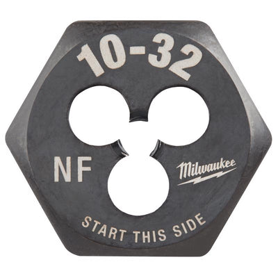 Milwaukee High Carbon Steel SAE Hexagon Die 10-32 NF