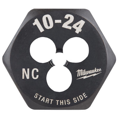 Milwaukee High Carbon Steel SAE Hexagon Die 10-24 NC