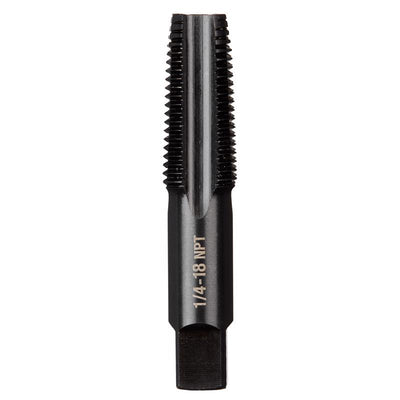 Milwaukee High Carbon Steel SAE Straight Taper Tap 1/4-18 NPT